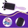 brosse à cheveux angel et stitch 3d silicone violet