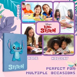 carnet couverture 3d et stylo stitch disney